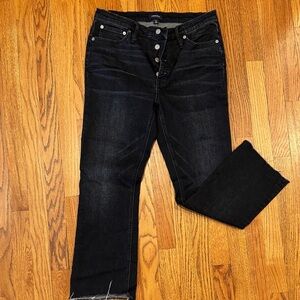 J.Crew retail Billie Demi Boot Crop size 30 in dark gray/black